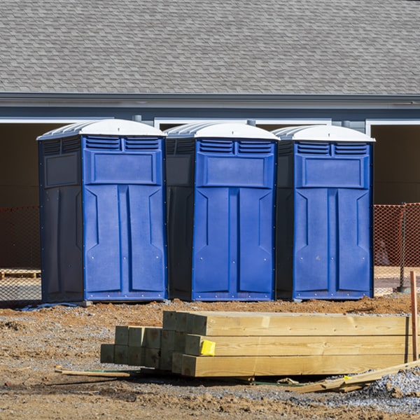 how can i report damages or issues with the porta potties during my rental period in La Jolla